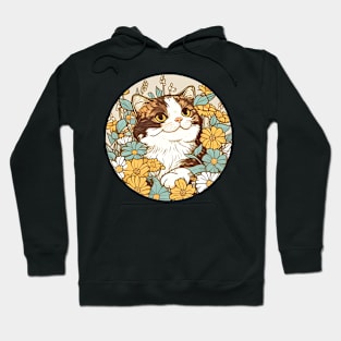 Floral Kitty Hoodie